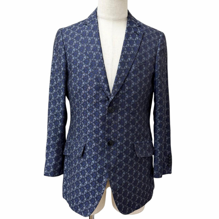 Excellent ETRO tailored jacket Geometric pattern, paisley lining, single jacket