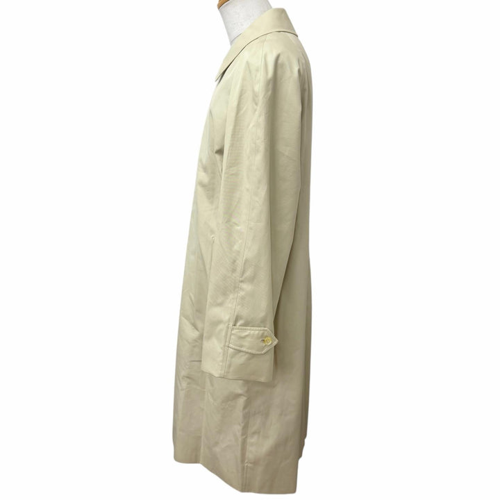 Excellent Burberrys coat Reverse Nova Check Pattern Deadstock light beige