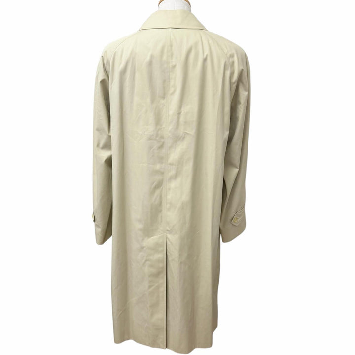 Excellent Burberrys coat Reverse Nova Check Pattern Deadstock light beige
