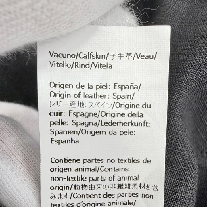 Excellent LOEWE Paulas Ibiza one piece Anagram Leather Patch linen 34 S616Y09W15