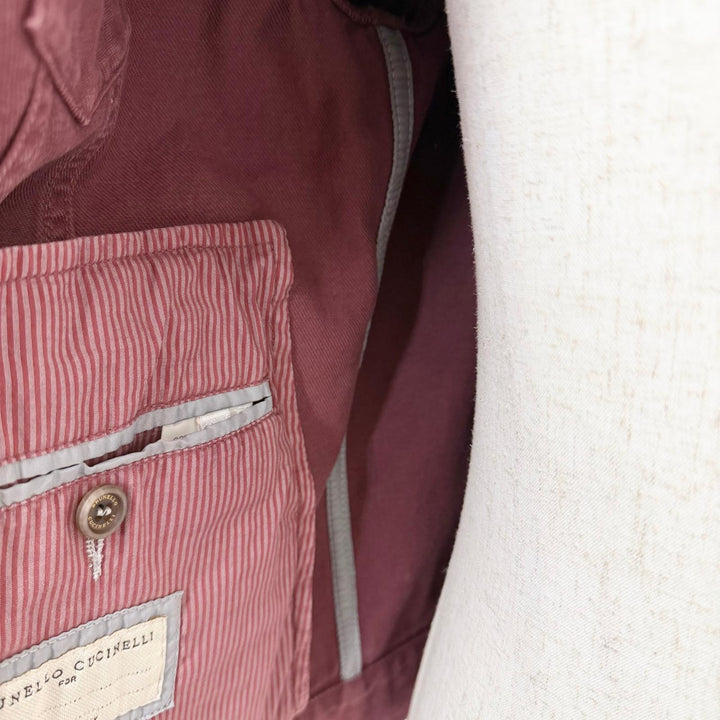 Great Brunello Cucinelli Denim Jacket Track jacket cotton mens IT 48