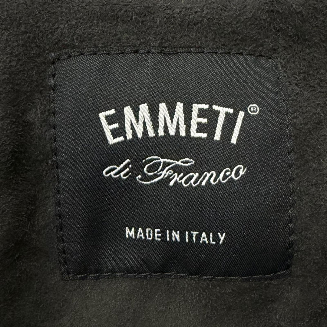 Great EMMETI Leather jacket CORBY Suede leather double Anthracite