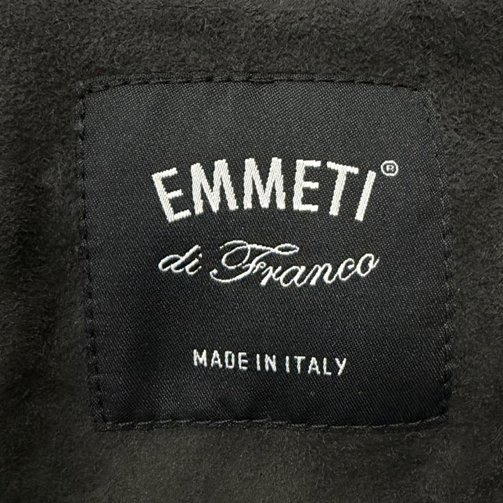 Great EMMETI Leather jacket CORBY Suede leather double Anthracite