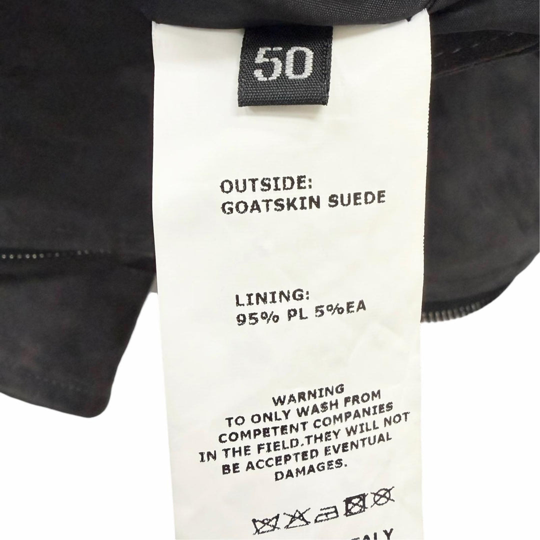Great EMMETI Leather jacket CORBY Suede leather double Anthracite