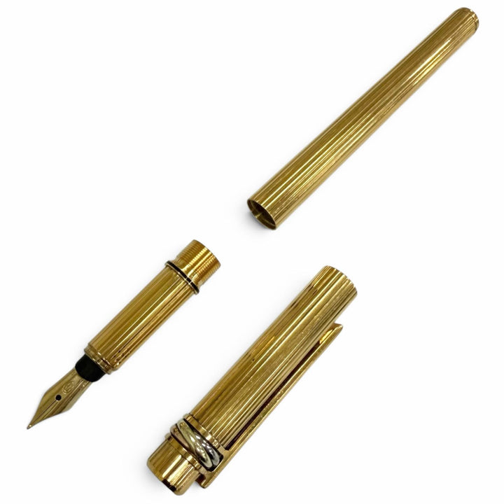 Very Good Cartier fountain pen Must de Cartier Trinity Stripe Pattern