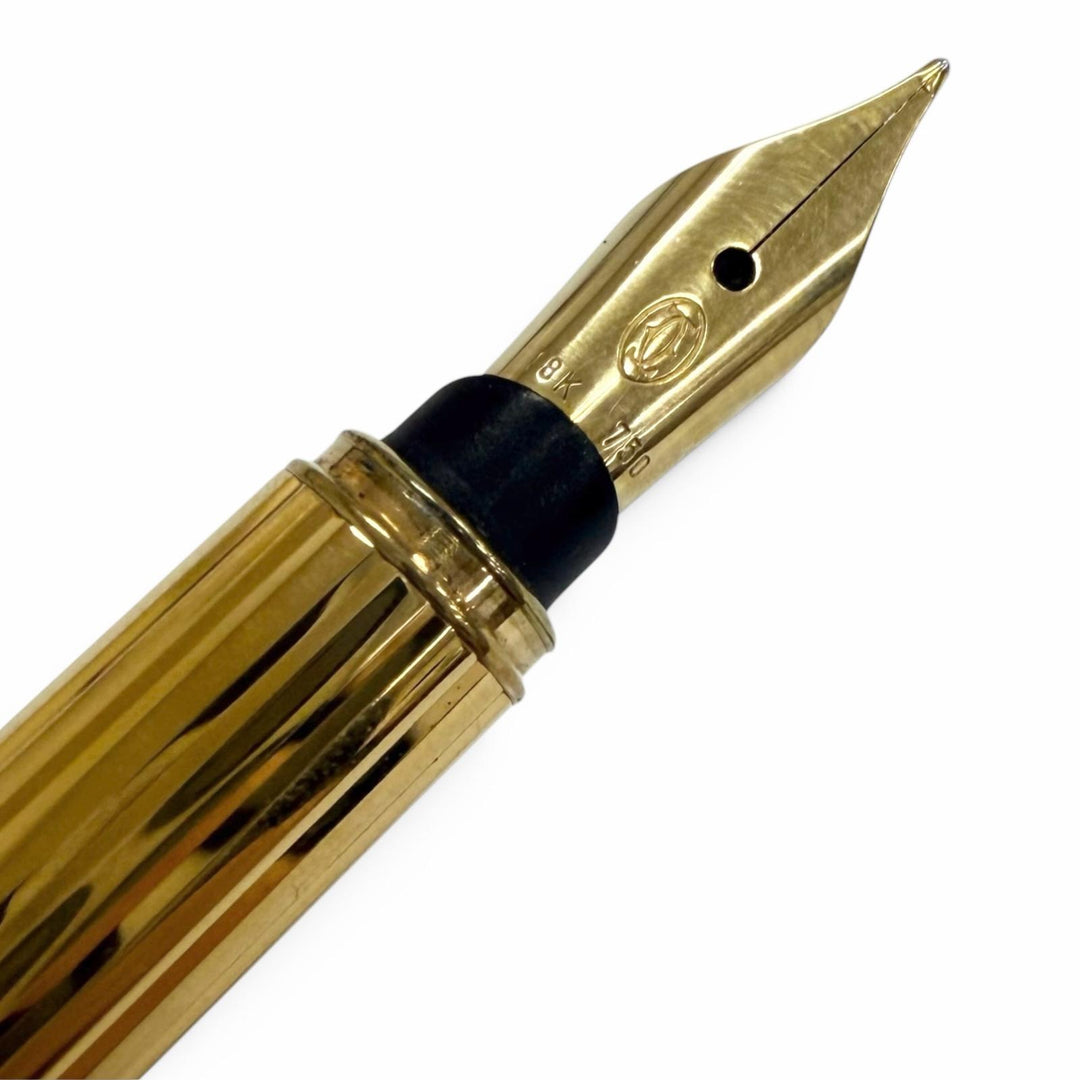 Very Good Cartier fountain pen Must de Cartier Trinity Stripe Pattern