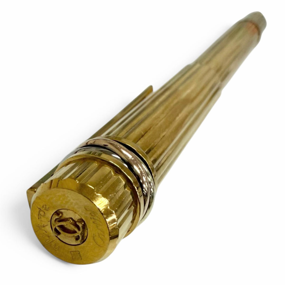 Very Good Cartier fountain pen Must de Cartier Trinity Stripe Pattern