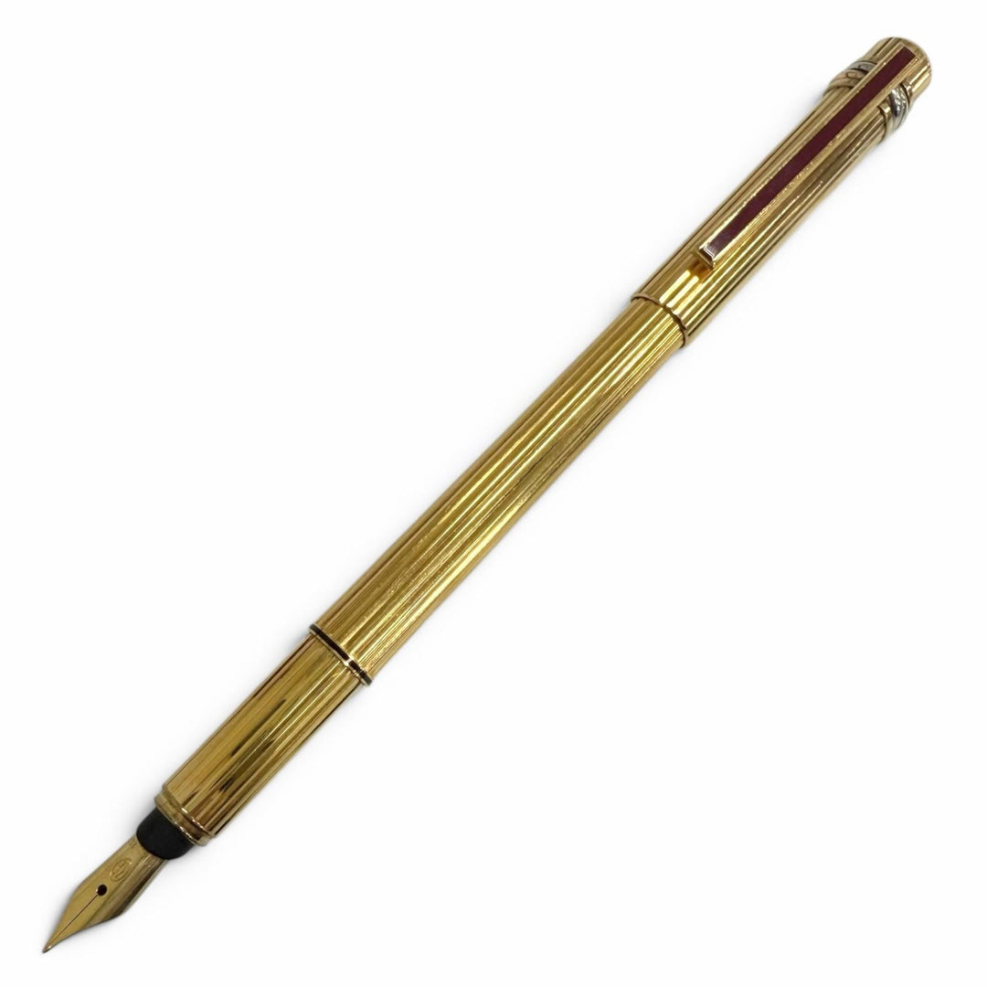 Very Good Cartier fountain pen Must de Cartier Trinity Stripe Pattern