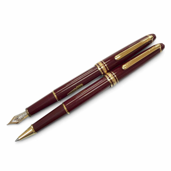 Very Good MONTBLANC Meisterstück Classic Ballpoint Pen & Fountain Pen 2Set