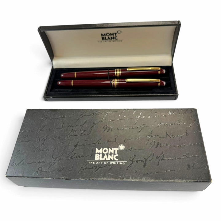 Very Good MONTBLANC Meisterstück Classic Ballpoint Pen & Fountain Pen 2Set
