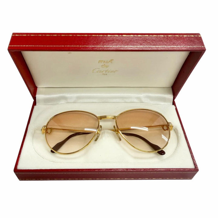 Excellent Cartier sunglasses Trinity 2P Color Stone gold