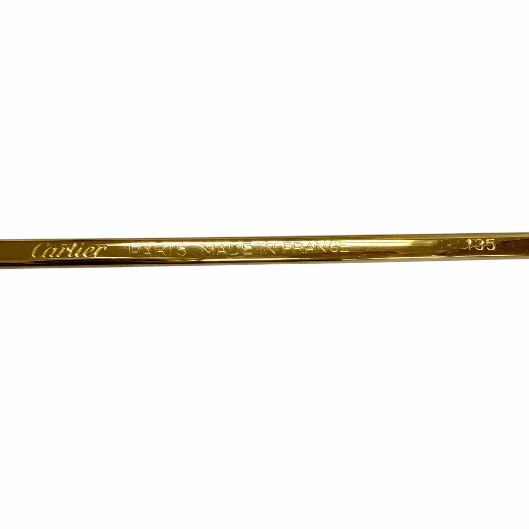 Excellent Cartier sunglasses Trinity 2P Color Stone gold