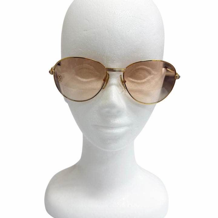 Excellent Cartier sunglasses Trinity 2P Color Stone gold
