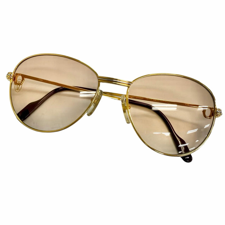 Excellent Cartier sunglasses Trinity 2P Color Stone gold