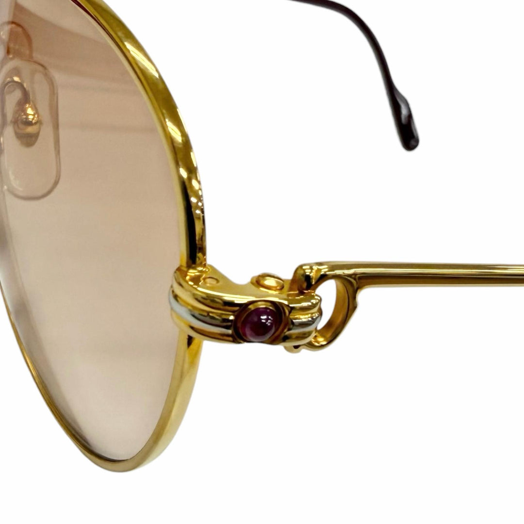 Excellent Cartier sunglasses Trinity 2P Color Stone gold