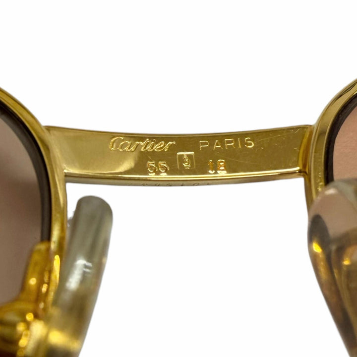Excellent Cartier sunglasses Trinity 2P Color Stone gold