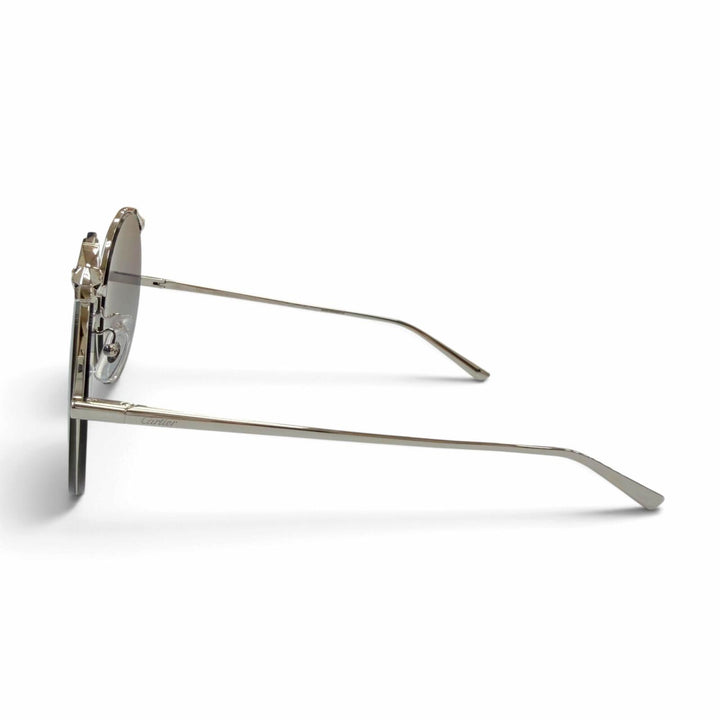 Pristine Cartier sunglasses PANTHERE Round Shape Eyewear Silver mens CT0149S