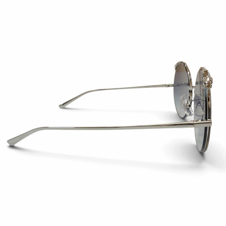 Pristine Cartier sunglasses PANTHERE Round Shape Eyewear Silver mens CT0149S