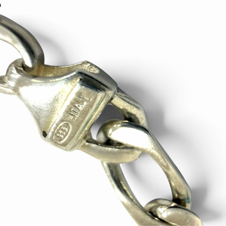 Great TIFFANY&Co. bracelet Figaro Chain Silver SV925 mens