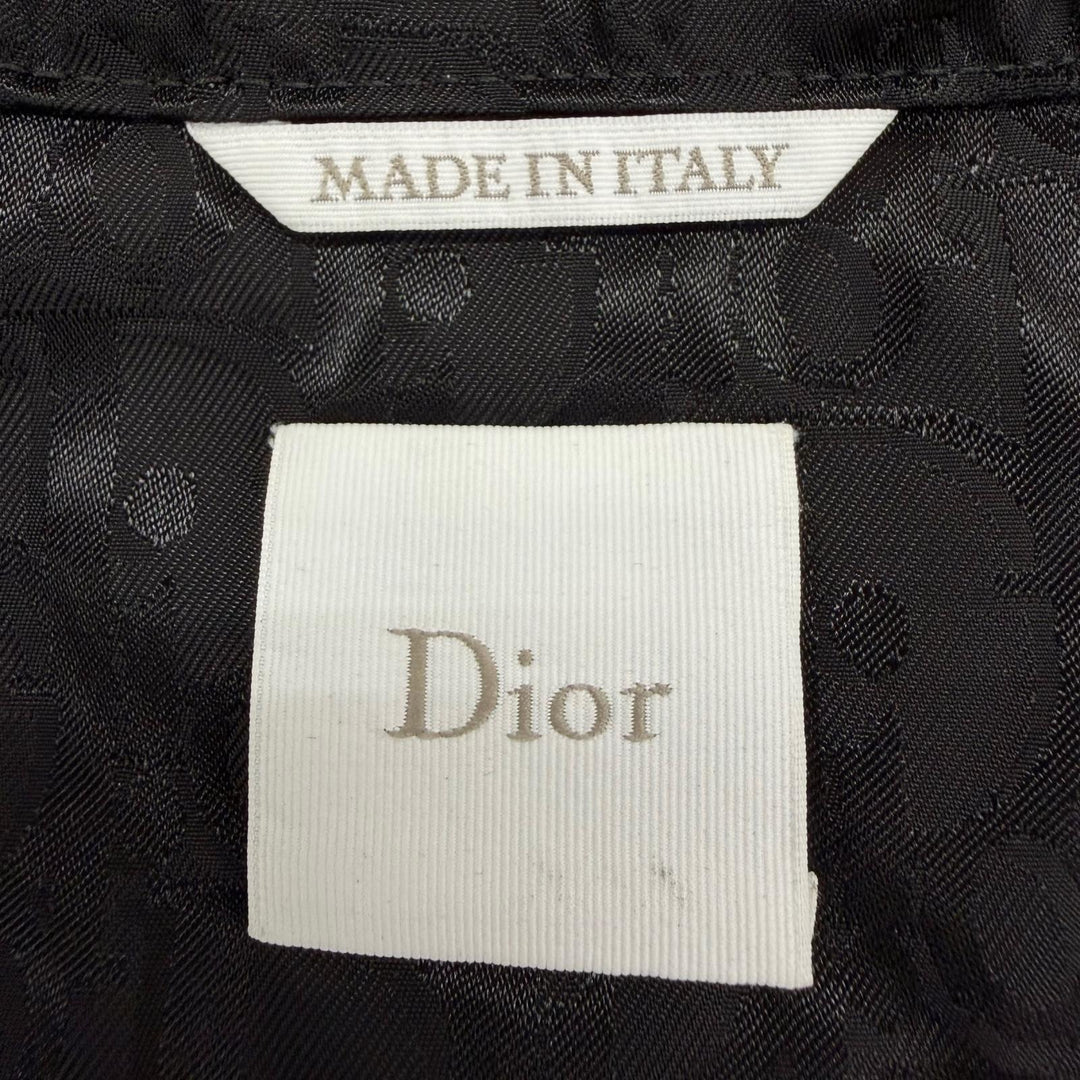 Excellent Dior Cropped zip jacket Oblique black Nylon Women FR 34 627C24A2661