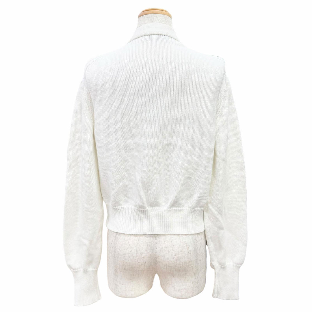 Great GUCCI cardigan Interlocking G Embroidery V-Neck Cropped Knit M 856136