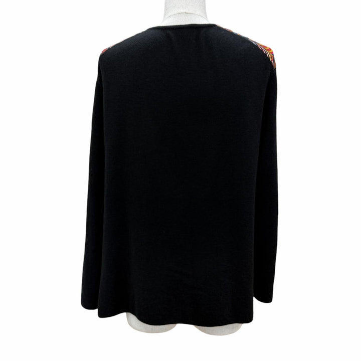 Excellent HERMES knit LE LABORATOIRE DU TEMPS Twillaine Valuse Design silk 36