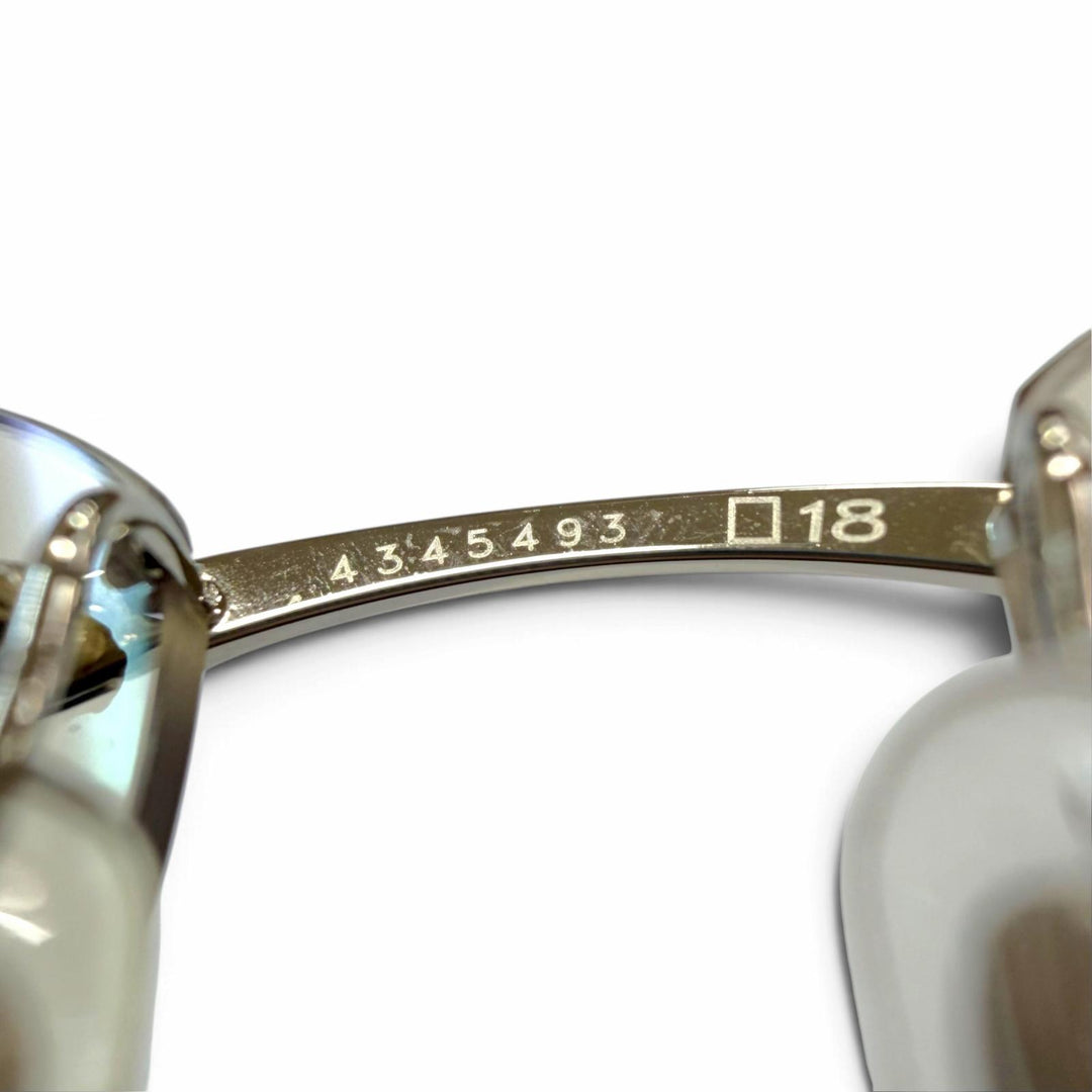 Great Cartier Glasses Two-point rimless wooden temples Silver Wood mens