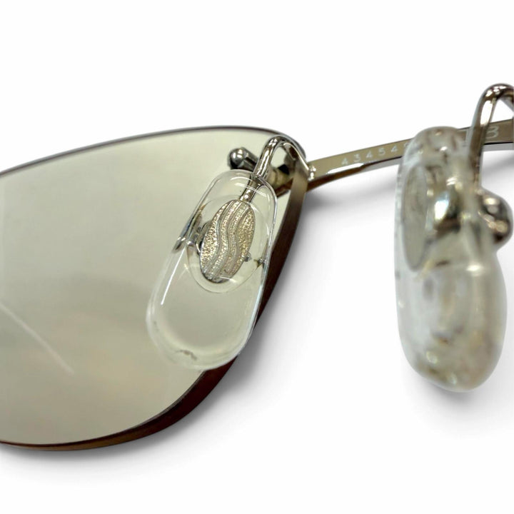 Great Cartier Glasses Two-point rimless wooden temples Silver Wood mens