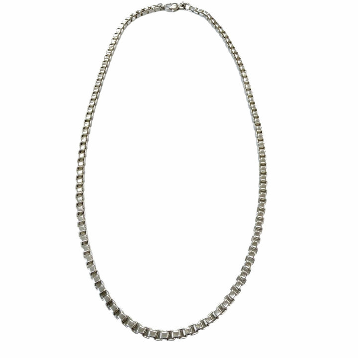 Great TIFFANY&Co. Necklace Venetian Chain Silver 925 mens