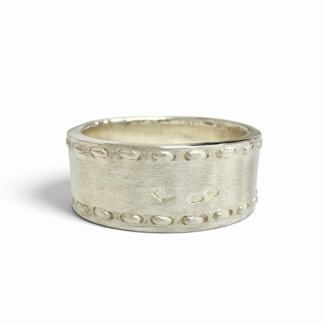 Excellent HERMES Ring ring Kelly ring Combi Cadena Silver 925 Women 52