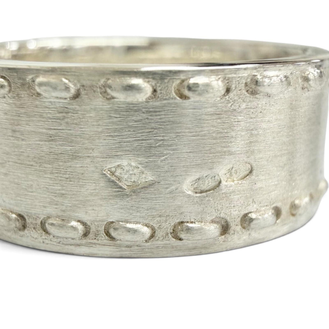 Excellent HERMES Ring ring Kelly ring Combi Cadena Silver 925 Women 52