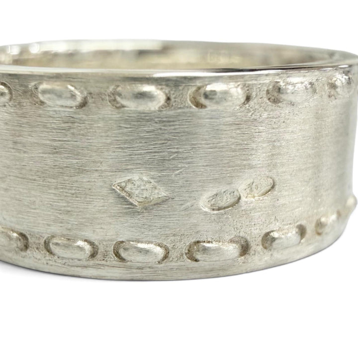 Excellent HERMES Ring ring Kelly ring Combi Cadena Silver 925 Women 52