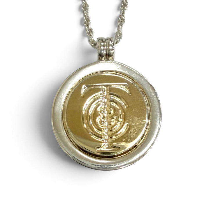 Great TIFFANY&Co. Necklace T&C Coin Combination Necklace Silver 925 750 K18