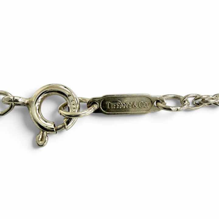 Great TIFFANY&Co. Necklace T&C Coin Combination Necklace Silver 925 750 K18