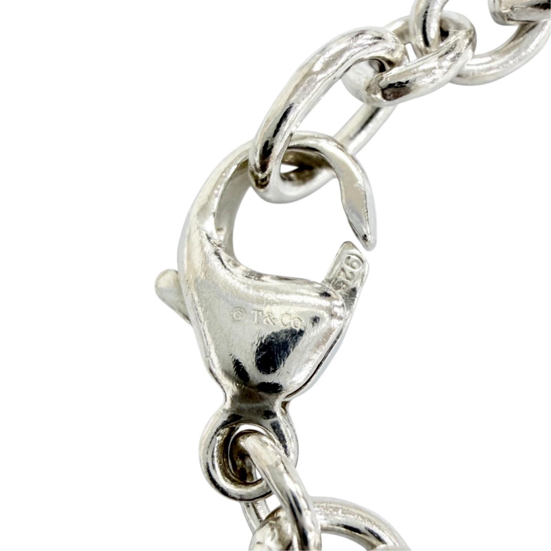 Great TIFFANY&Co. 4 Charm Bracelet Butterfly Dragonfly Turtle Bee Silver 925