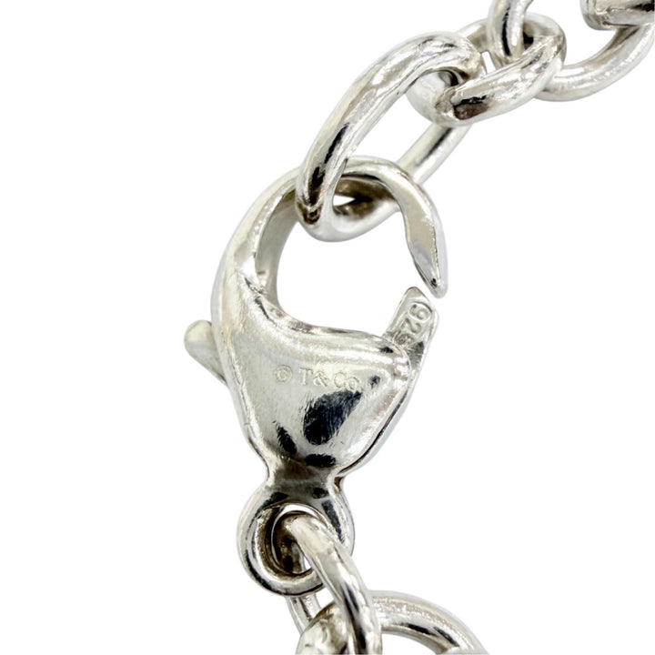 Great TIFFANY&Co. 4 Charm Bracelet Butterfly Dragonfly Turtle Bee Silver 925