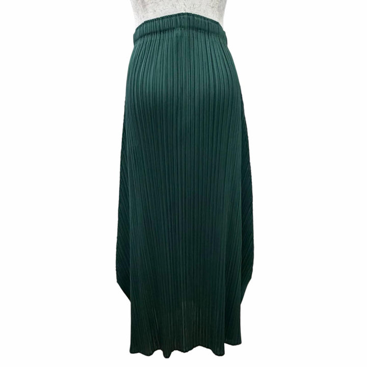Excellent PLEATS PLEASE Pleated skirt MONTHLY Hem design: Long green Women 3