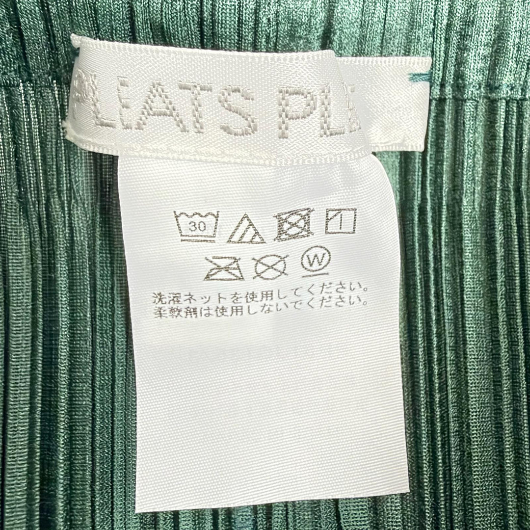 Excellent PLEATS PLEASE Pleated skirt MONTHLY Hem design: Long green Women 3