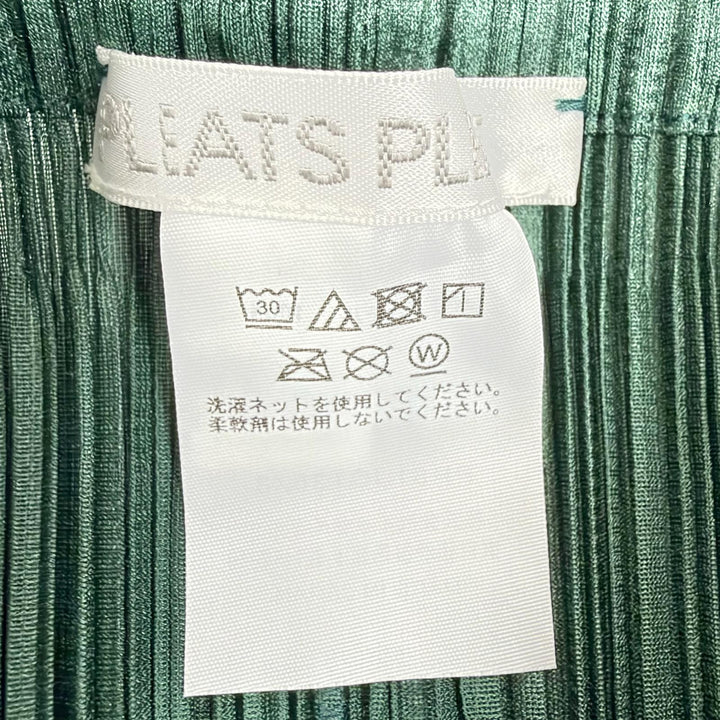 Excellent PLEATS PLEASE Pleated skirt MONTHLY Hem design: Long green Women 3