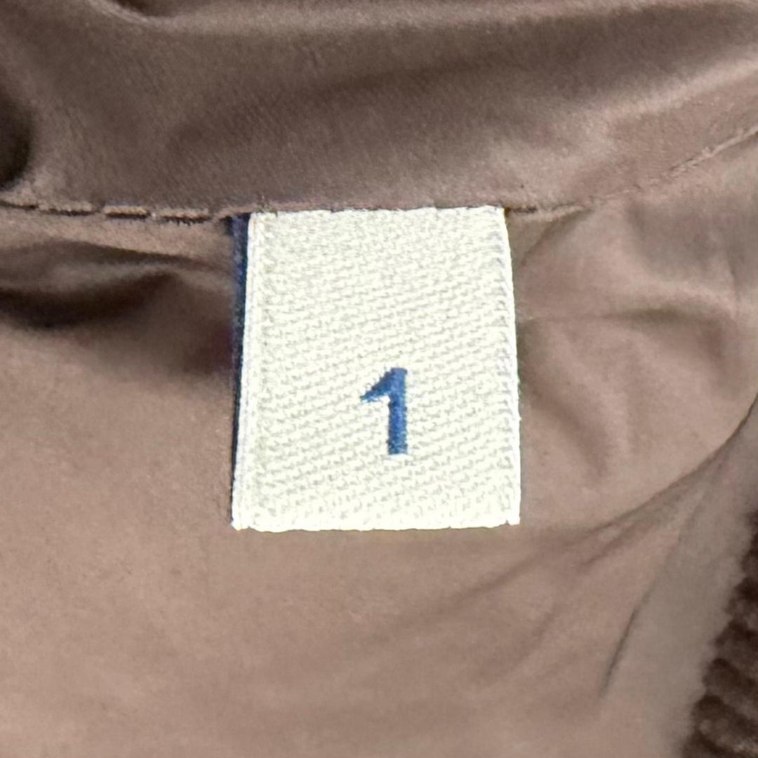 Excellent MONCLER Down vest ACRAB GILLET Corduroy leather logo patch