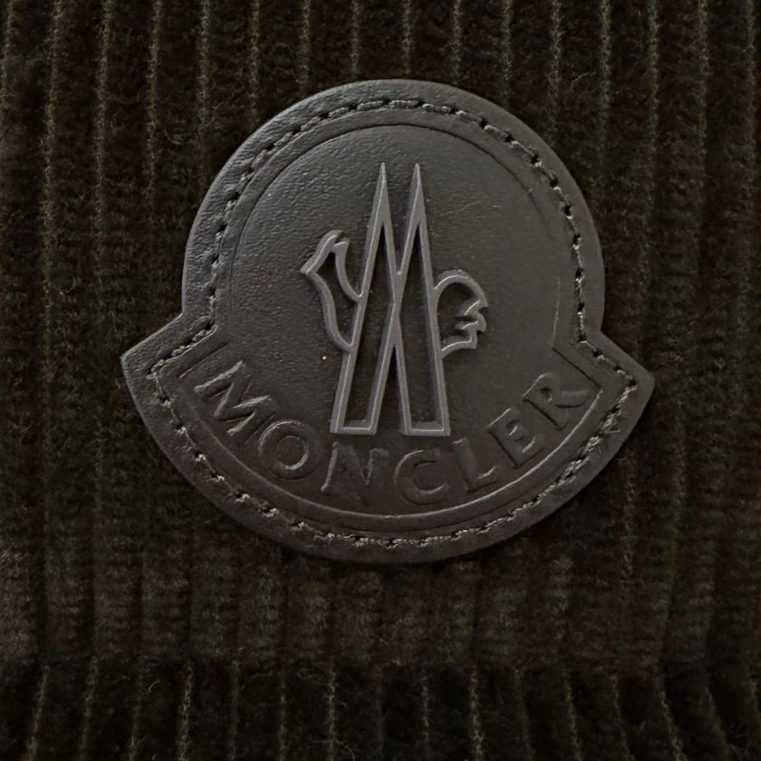 Excellent MONCLER Down vest ACRAB GILLET Corduroy leather logo patch