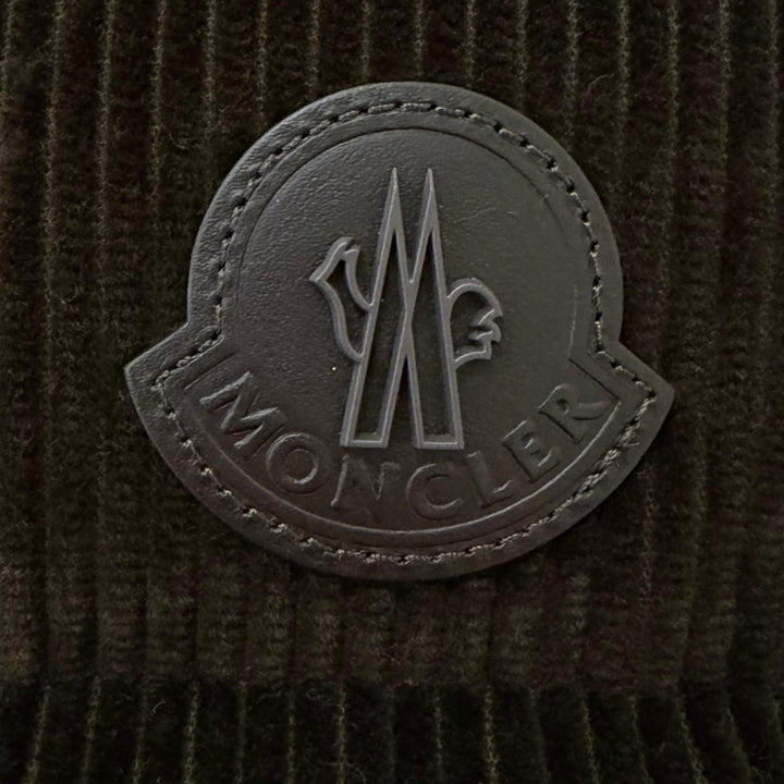 Excellent MONCLER Down vest ACRAB GILLET Corduroy leather logo patch