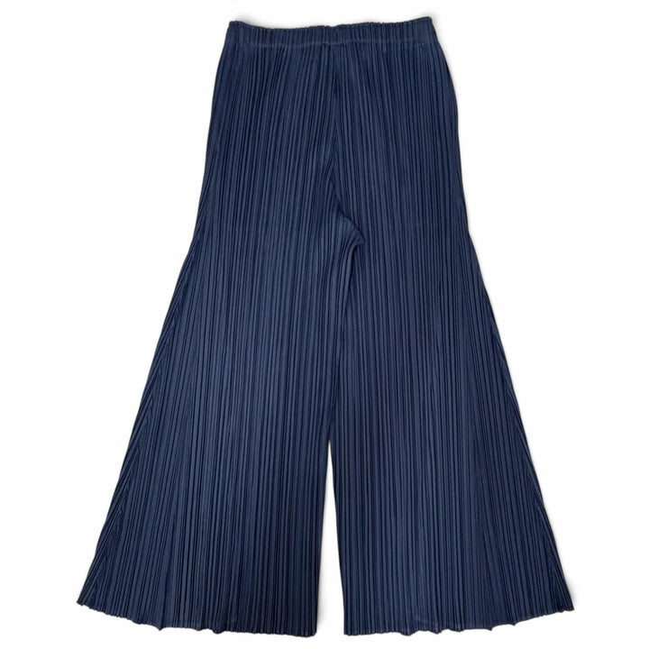 Great PLEATS PLEASE Pants Long dress with flared hem Navy Women 3 PP33JF283