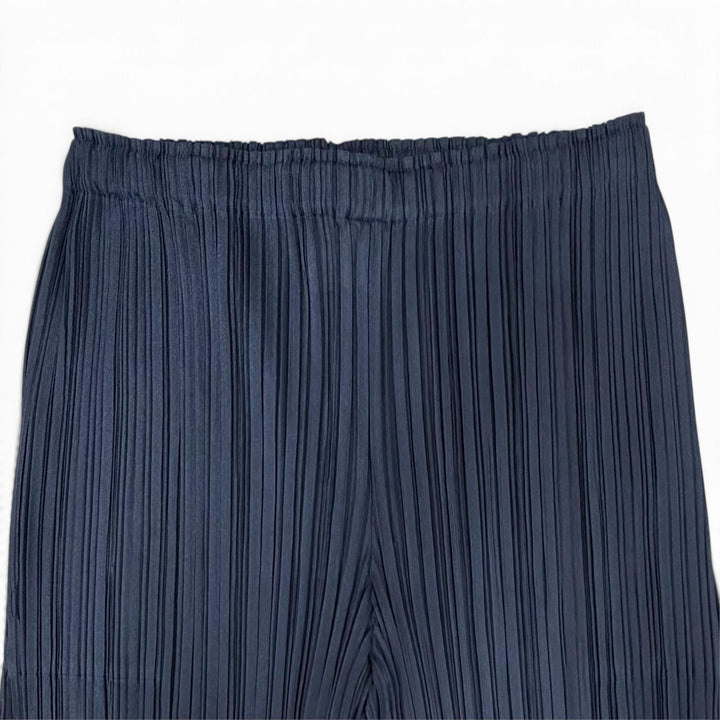 Great PLEATS PLEASE Pants Long dress with flared hem Navy Women 3 PP33JF283