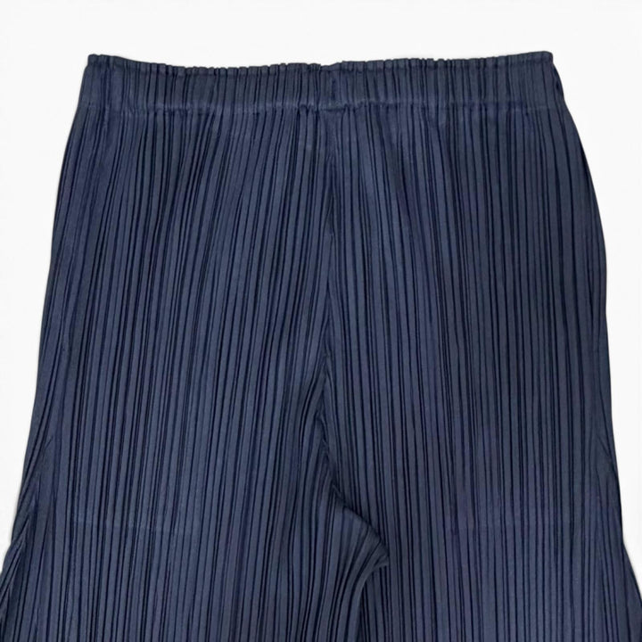 Great PLEATS PLEASE Pants Long dress with flared hem Navy Women 3 PP33JF283