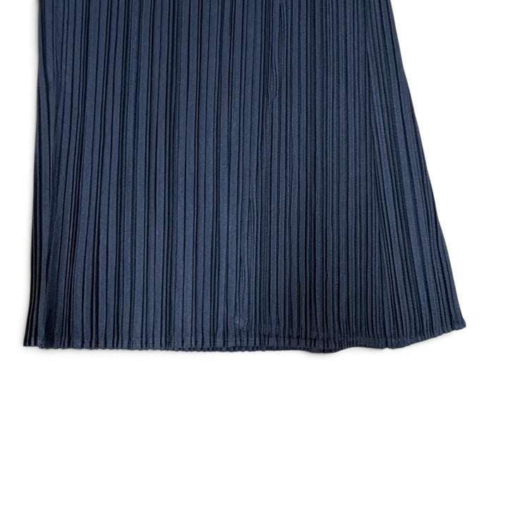 Great PLEATS PLEASE Pants Long dress with flared hem Navy Women 3 PP33JF283