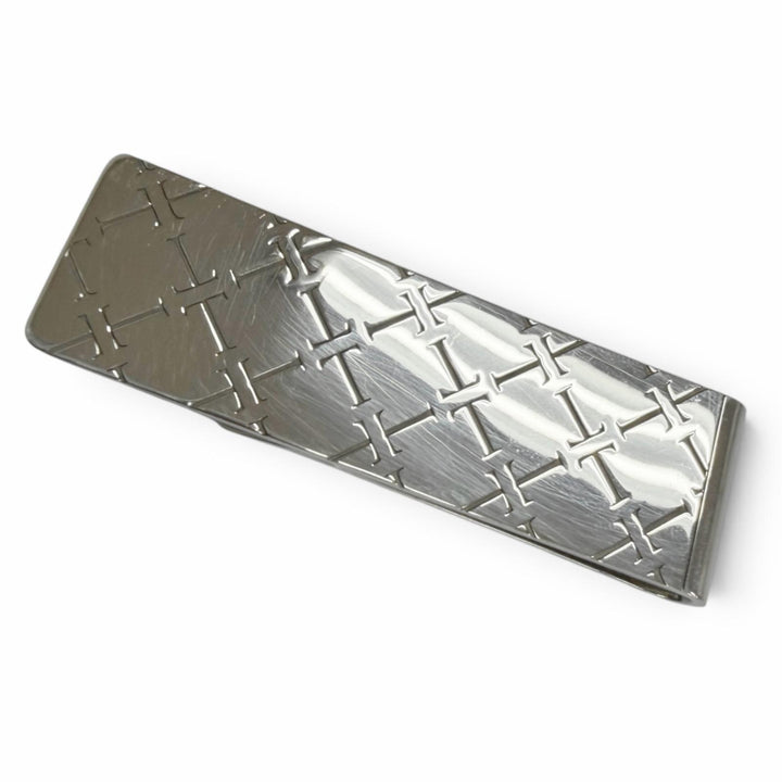 Great TIFFANY&Co. Money clip T Collection Bill Clip Silver AG925 mens