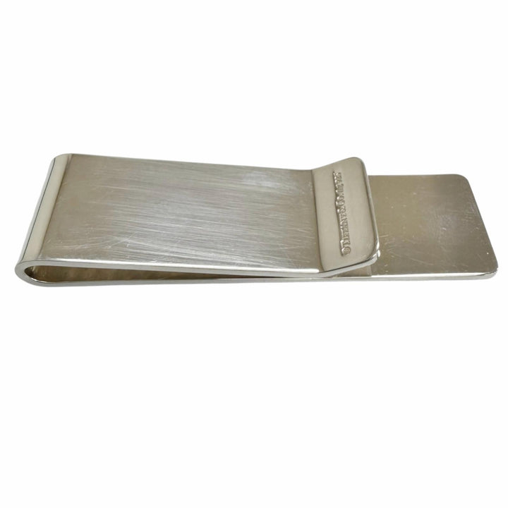 Great TIFFANY&Co. Money clip T Collection Bill Clip Silver AG925 mens