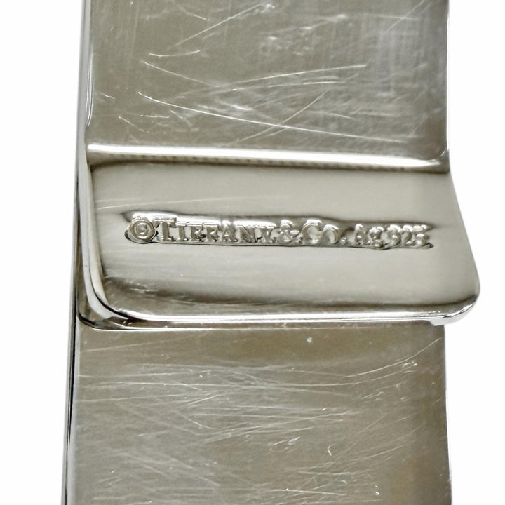 Great TIFFANY&Co. Money clip T Collection Bill Clip Silver AG925 mens