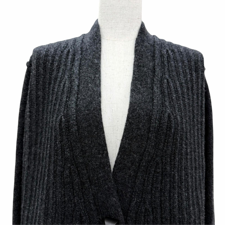 Excellent HERMES cardigan Cardigan epais manches longues Medor Button Long 36